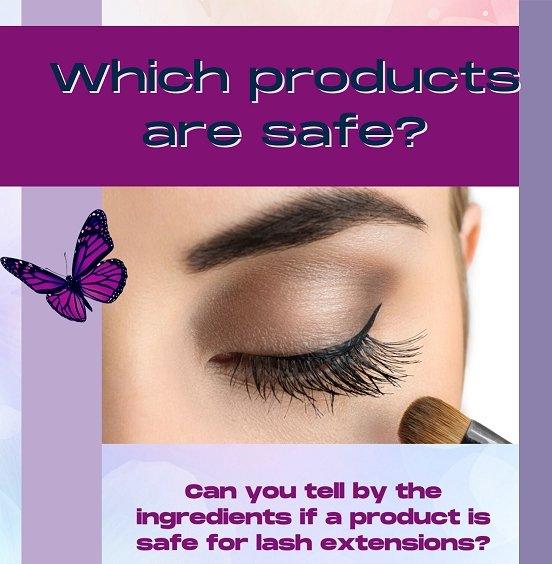 Are my products safe for eyelash extensions? - flirties