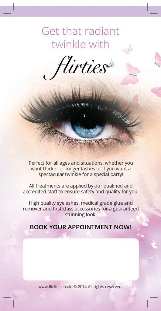 Aftercare leaflets (Lash extensions - classic) - flirties