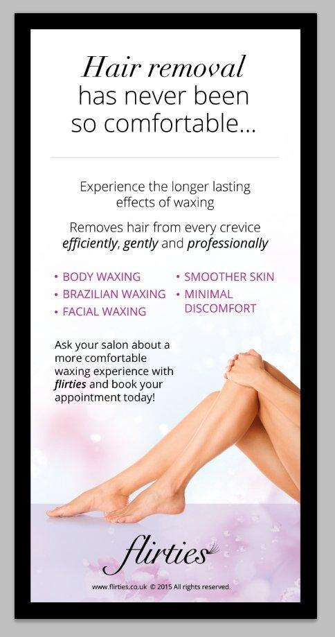 Aftercare leaflets (waxing) - flirties