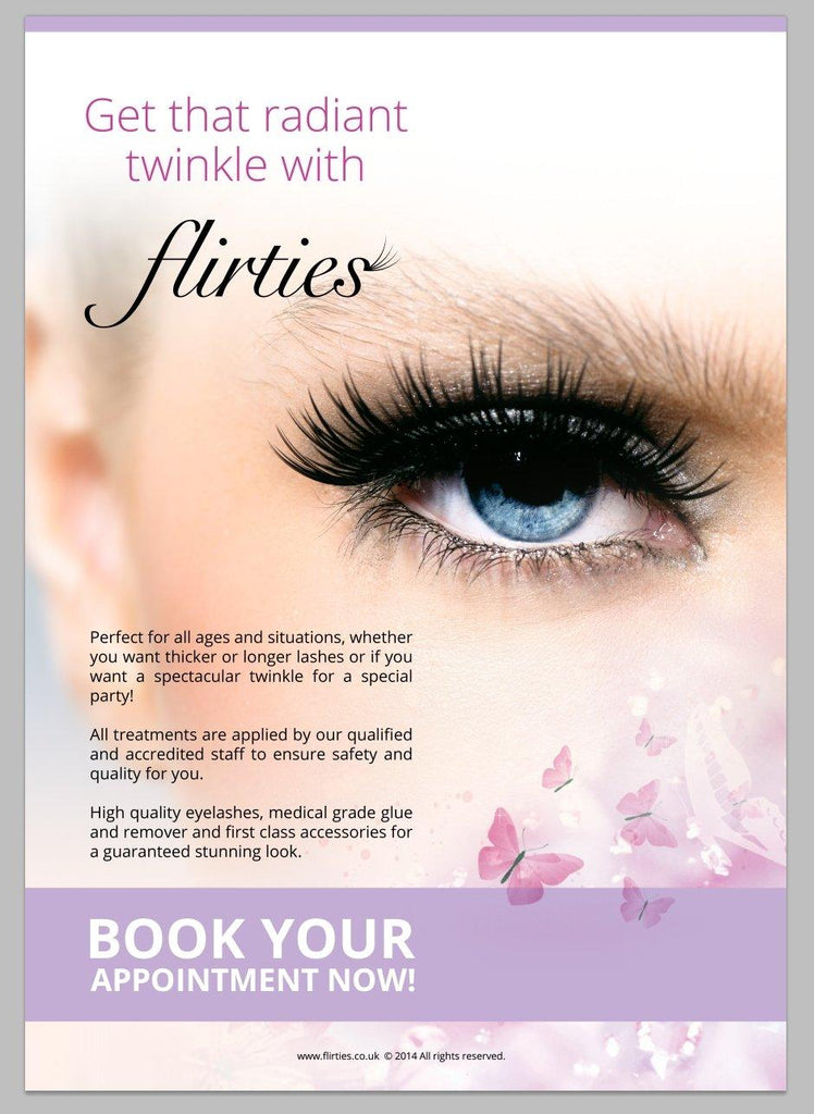 Poster A3 (Lash extensions - classic) - flirties