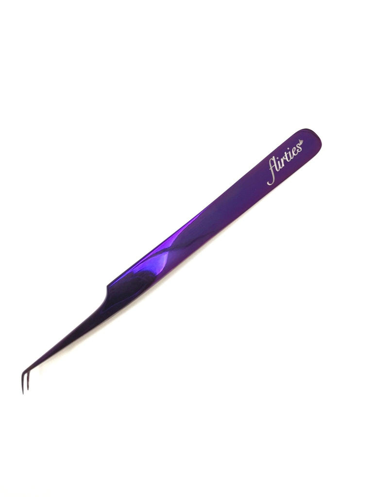 Stronger angled tweezer (purple) - flirties